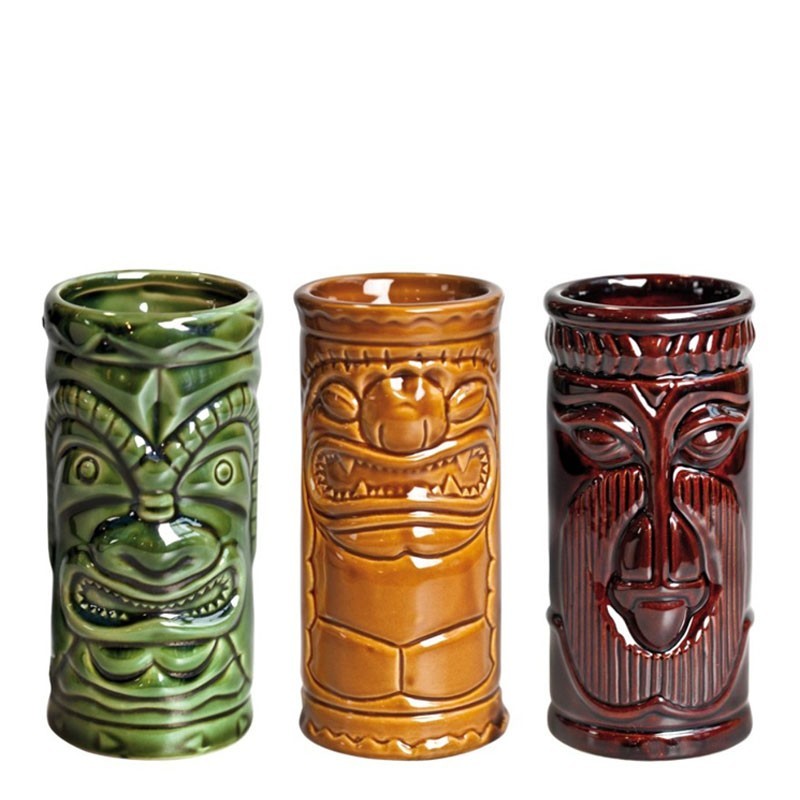 TIKI mug - HOME Party Pack (3pcs Set!) Ceramic