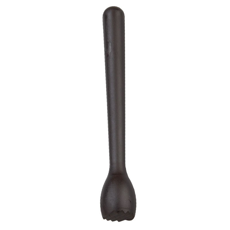 Cóctel Muddler PEQUEÑO, 22cm NEGRO [MEZCLAR] Machacador Plástico