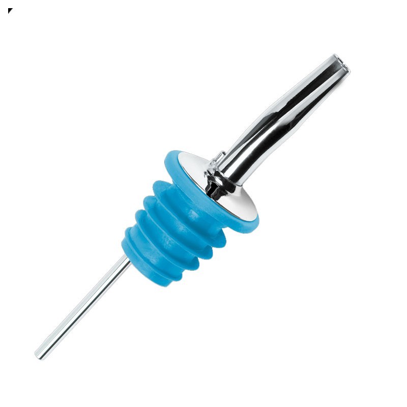 Dosificador 285 - Tapón Vertedor Antigoteo con Goma AZUL - Metal Pourer