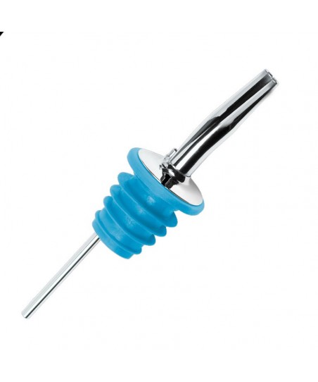 Dosificador 285 - Tapón Vertedor Antigoteo con Goma AZUL - Metal Pourer