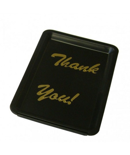 Black Plastic Tip Tray - THANK YOU
