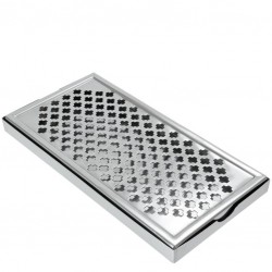 STAINLESS STEEL Tray with Drain Grid, 30 *15 cm