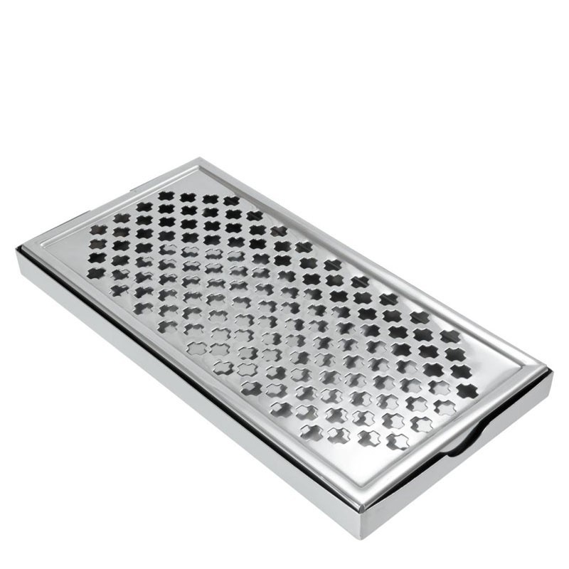 STAINLESS STEEL Tray with Drain Grid, 30 *15 cm