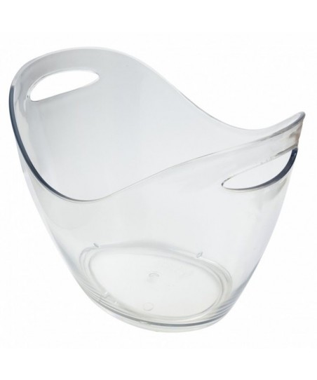 Cubitera Grande Transparente 8L – Enfriador para Champán y Bebidas para Fiestas y Terrazas