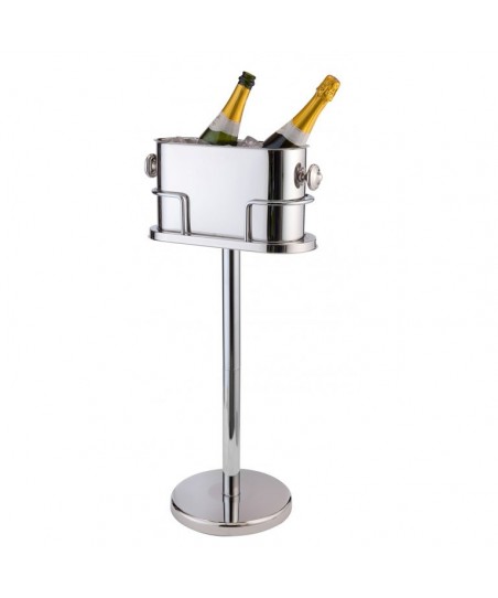 Cubo de Champán DOBLE DeLuxe, para 2 botellas - con Soporte
