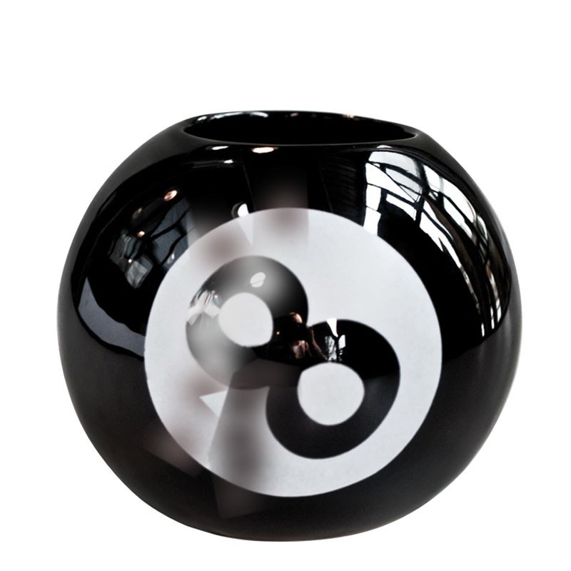 Vaso TIKI - BOLA 8 NEGRA (Cerámica) 530ml