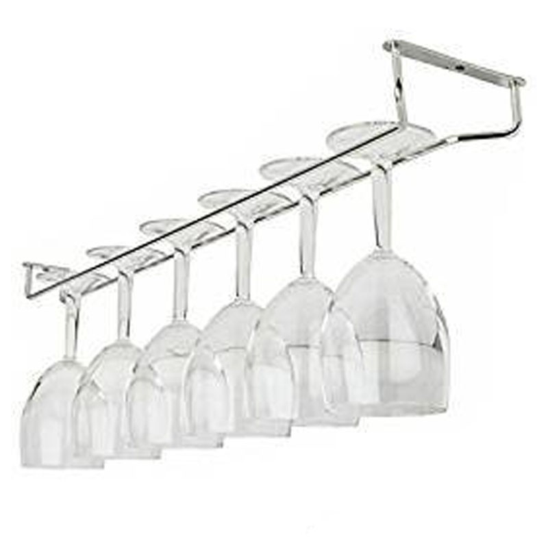 Soporte de Copas - Riel Suspendido CROMADO 61,5cm