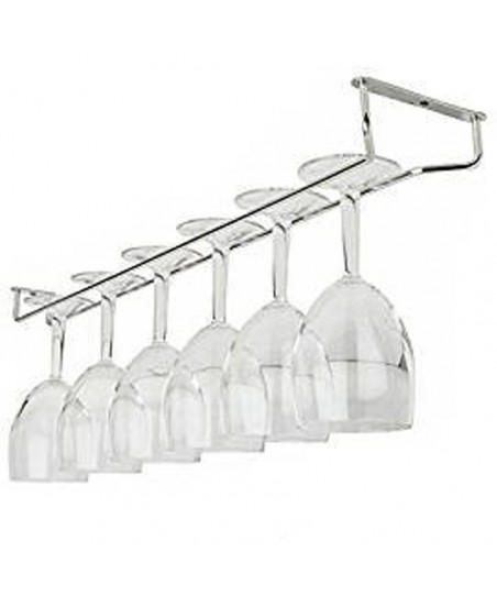 Soporte de Copas - Riel Suspendido CROMADO 61,5cm