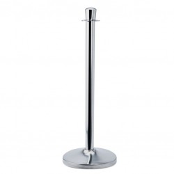 Metal Crowd Control Post with Cylindrical Top 95 cm – Space Divider