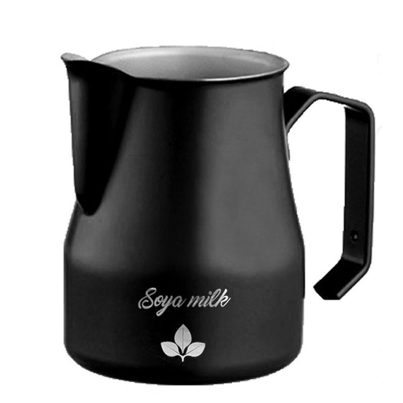 BLACK 500ml "SOYA MILK" Milk Jug [MOTTA] Barista Pitcher