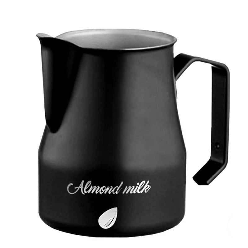 BLACK 500ml "ALMOND MILK" Milk Jug [MOTTA] Barista Pitcher