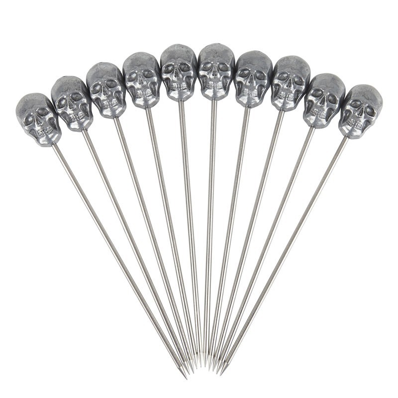 Scobitori METAL cu, Craniu - ZINC, 10buc /set