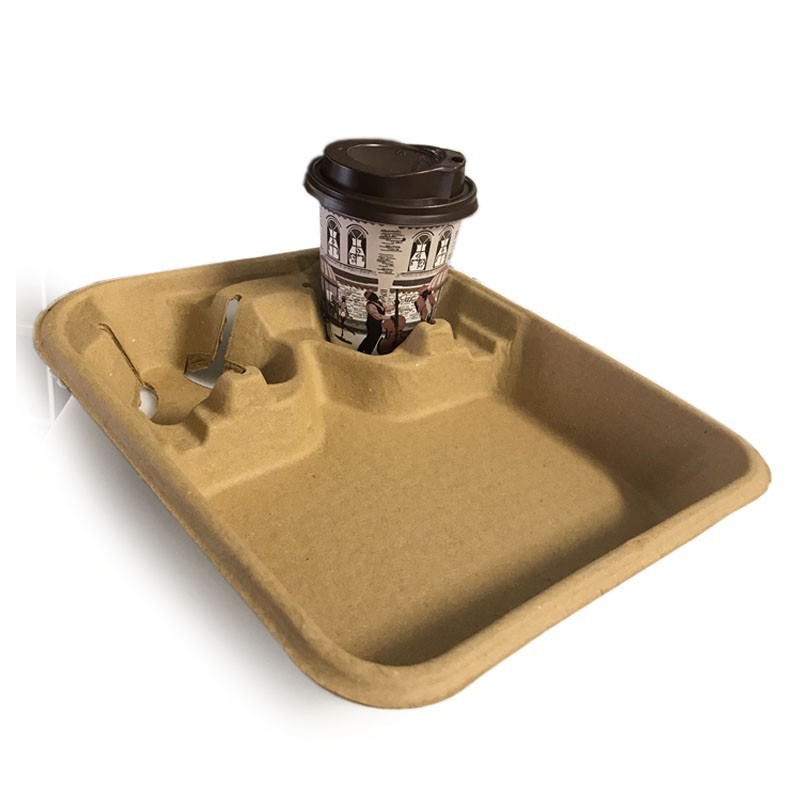 Disposable Fast Food Tray – Burger & Drink Holder