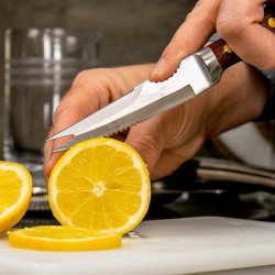 COLEY Premium Bar Knife [UrbanBAR] UB4369 – Professional Cocktail Garnish Knife with Swiss Pearwood Handle