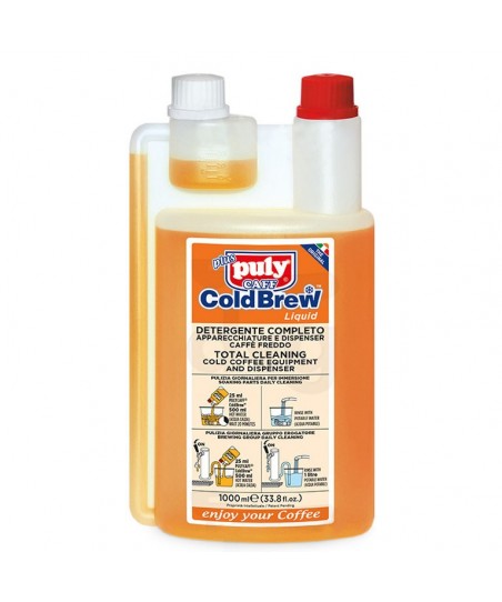 Detergente LIQUIDO [PULY] COLD BREW / NITRO 1L, para Limpieza Alternativa de Equipos de Café