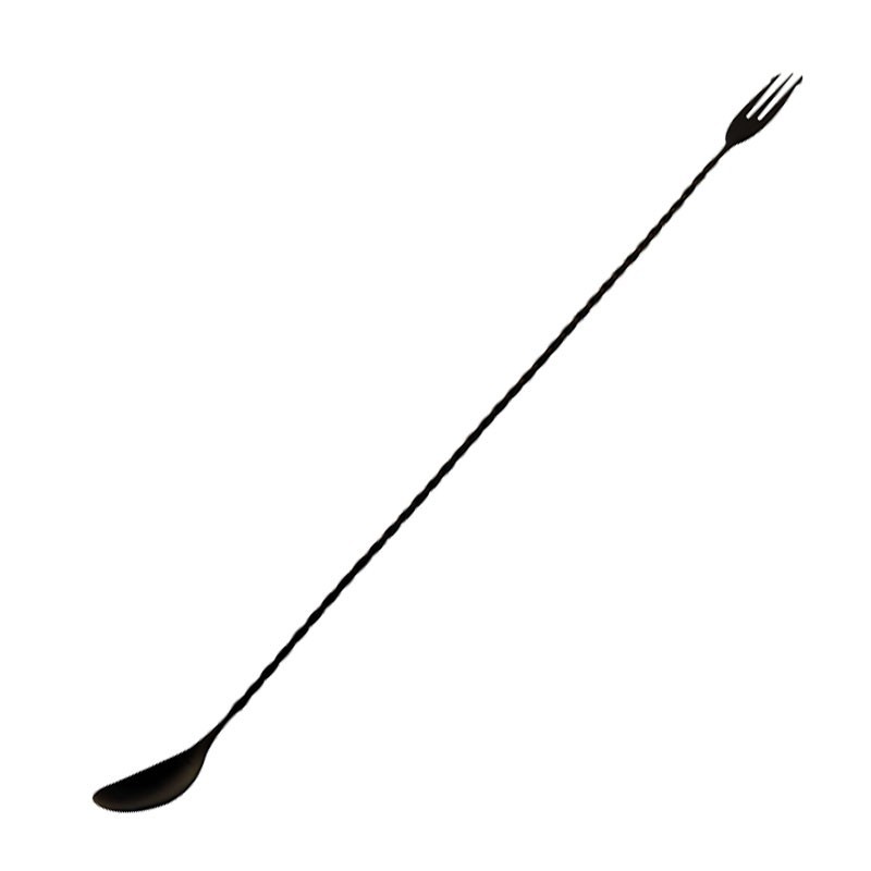 Cucharilla TEARDROP 45cm, Japanese TRIDENT, NEGRO MATE [THE BARS] BarSpoon