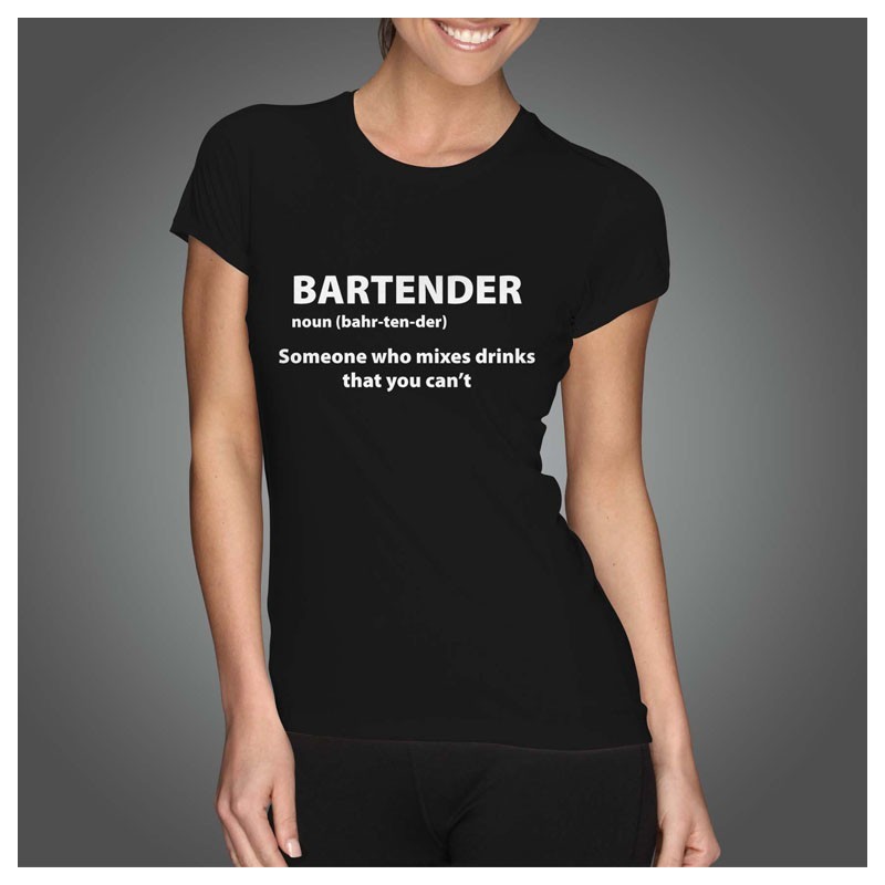 Camiseta - Diseño BARTENDER (para Mujer)