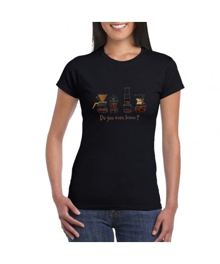 Tricou - "Do You Even Brew?" Design Barista Alternativ (Femei)