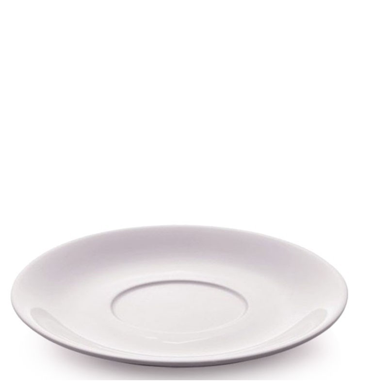 Saucer for LATTE cup [BARISTA LINE] WHITE Porcelain