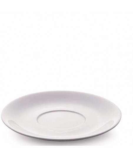 Saucer for LATTE cup [BARISTA LINE] WHITE Porcelain