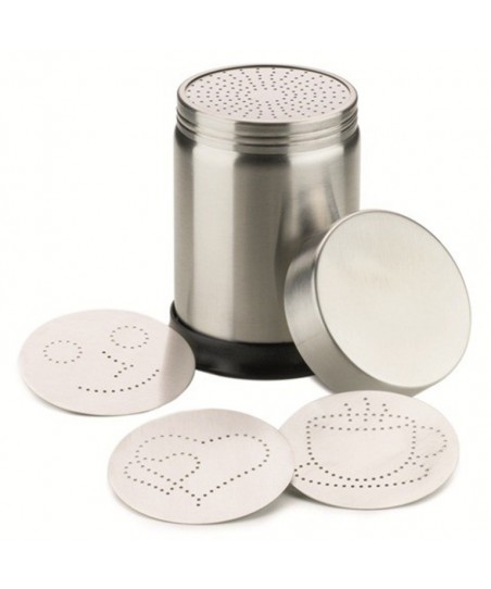Dispensador DeLUXE para Cacao y Canela [MOTTA] con 4 Plantillas