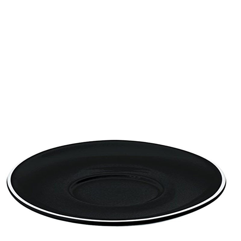 Plato para Taza CAPUCHINO [BARISTA LINE] Porcelana NEGRA