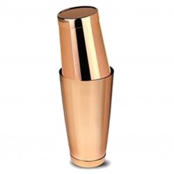 Coctelera Boston Shaker Tin +Tin COBRE [MEZCLAR] Contrapeso