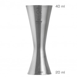 Jigger AERO 20/40ml con Marcado CE [UrbanBAR] Medidor Profesional para Bar