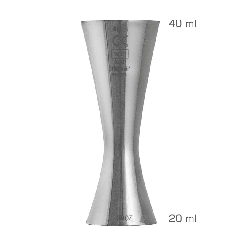 Jigger AERO 20 /40 ml, SIMPLE [UrbanBAR] - CE Marked