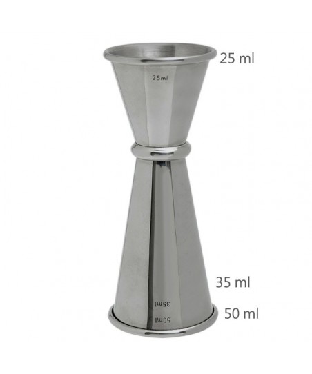 Jigger GINZA 25 /50 ml [MEZCLAR] Medidor de Cócteles de Estilo Japonés