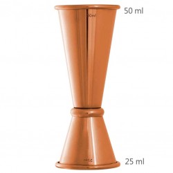Jigger GINZA 25 /50 ml COPPER Plated [UrbanBAR] Japanese Style Cocktail Measure