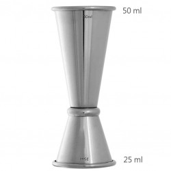 Jigger GINZA 25 /50 ml [UrbanBAR] Medidor de Cócteles de Estilo Japonés