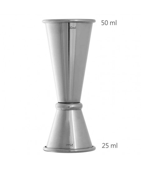 Jigger GINZA 25 /50 ml [UrbanBAR] Medidor de Cócteles de Estilo Japonés