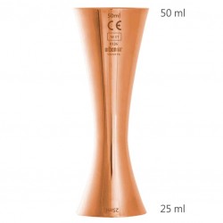 CE Marked AERO Jigger 25/50ml COPPER Plated [UrbanBAR] Professional Bar Measure