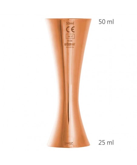 CE Marked AERO Jigger 25/50ml COPPER Plated [UrbanBAR] Professional Bar Measure