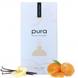 Room Fragrance - PURA PLATINUM, 250ml - Aroma Diffuser with Chopsticks (in Gift Box) VANILLA & TANGERINE
