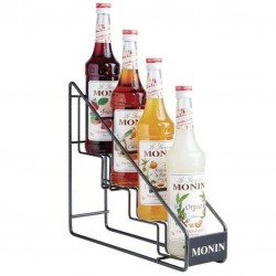 Flavor Station (4 Bottles) Bottle Holder Display [MONIN] Metal