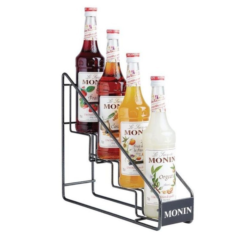 Flavor Station (4 Bottles) Bottle Holder Display [MONIN] Metal