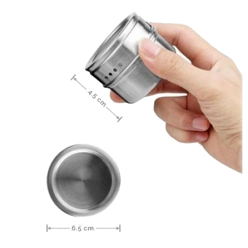 Metal SPICE Storage Jar with Magnetic Base