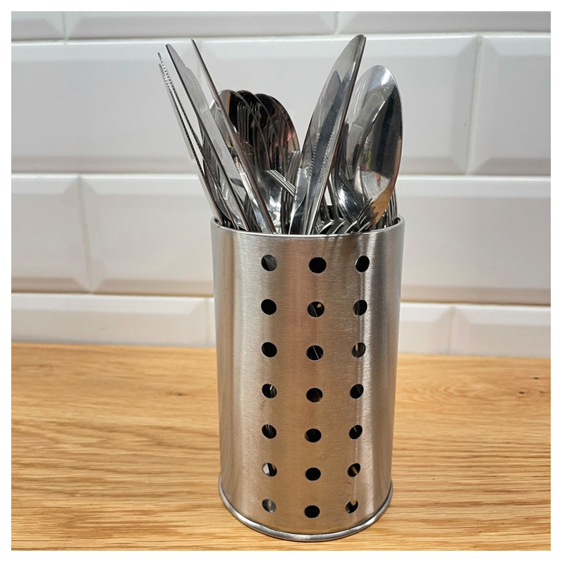 PERFORATED Metal Cutlery Drainer