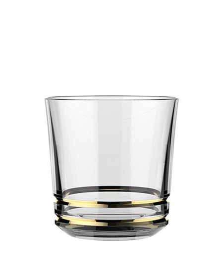 AETHER with GOLD RINGS Double Old Fashion glass [LIBBEY] 350ml