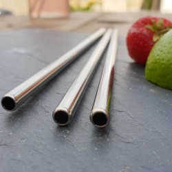 Stainless Seel STRAIGHT Drinking Straws - REUSABLE