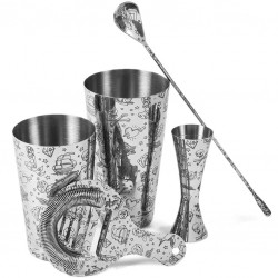 TATTOO Barware Set [UrbanBAR] 5 pieces, in Gift Box
