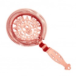 Colador Cóctel Hawthorne SKULL, COBRE [MEZCLAR] Cocktail Strainer