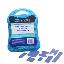 BLUE Plasters - Assorted Sizes, 100pcs 3704