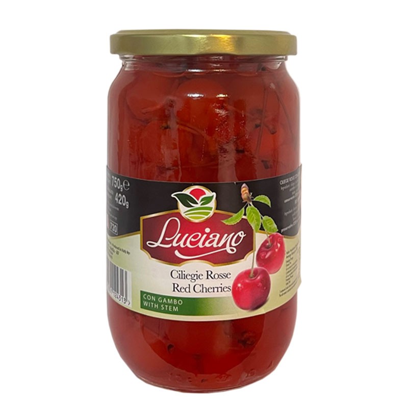 Cerezas MARASCHINO para Cóctel con Tallo [LUCIANO] 750g