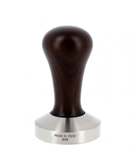 Prensador Café Ø 58 [MOTTA] con Mango de Madera NEGRO - Tamper