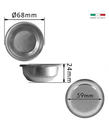 Cesta de Filtro 14g [GAGGIA] para Portafiltro de Café 2 Tazas