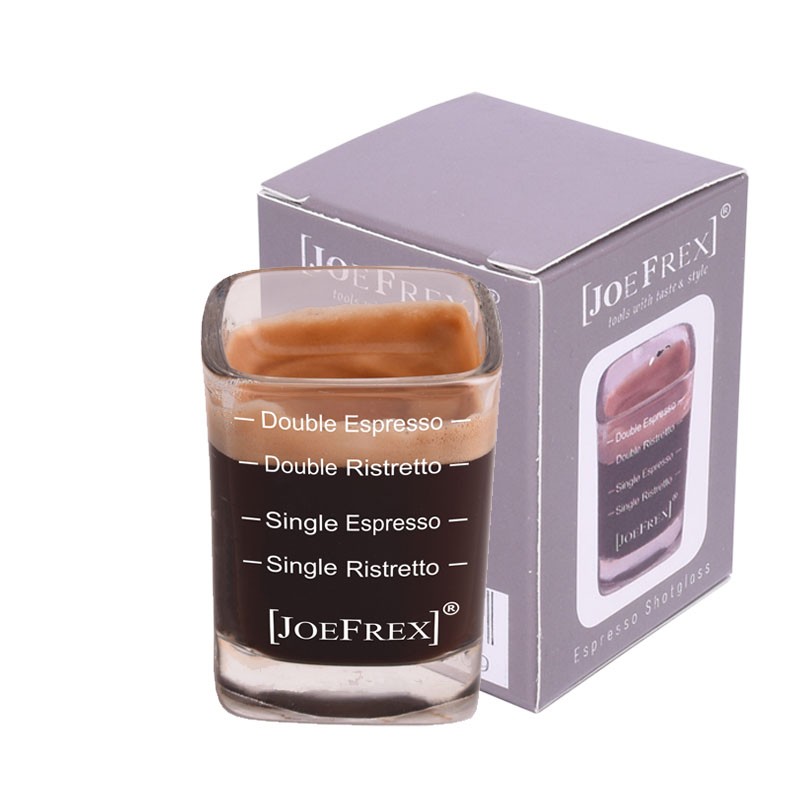 BARISTA Shot glass [JoeFREX] MARKED for Coffee Dosage Adjustment