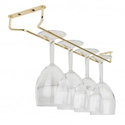 Glass Hanger Rack - BRASS plated 41cm